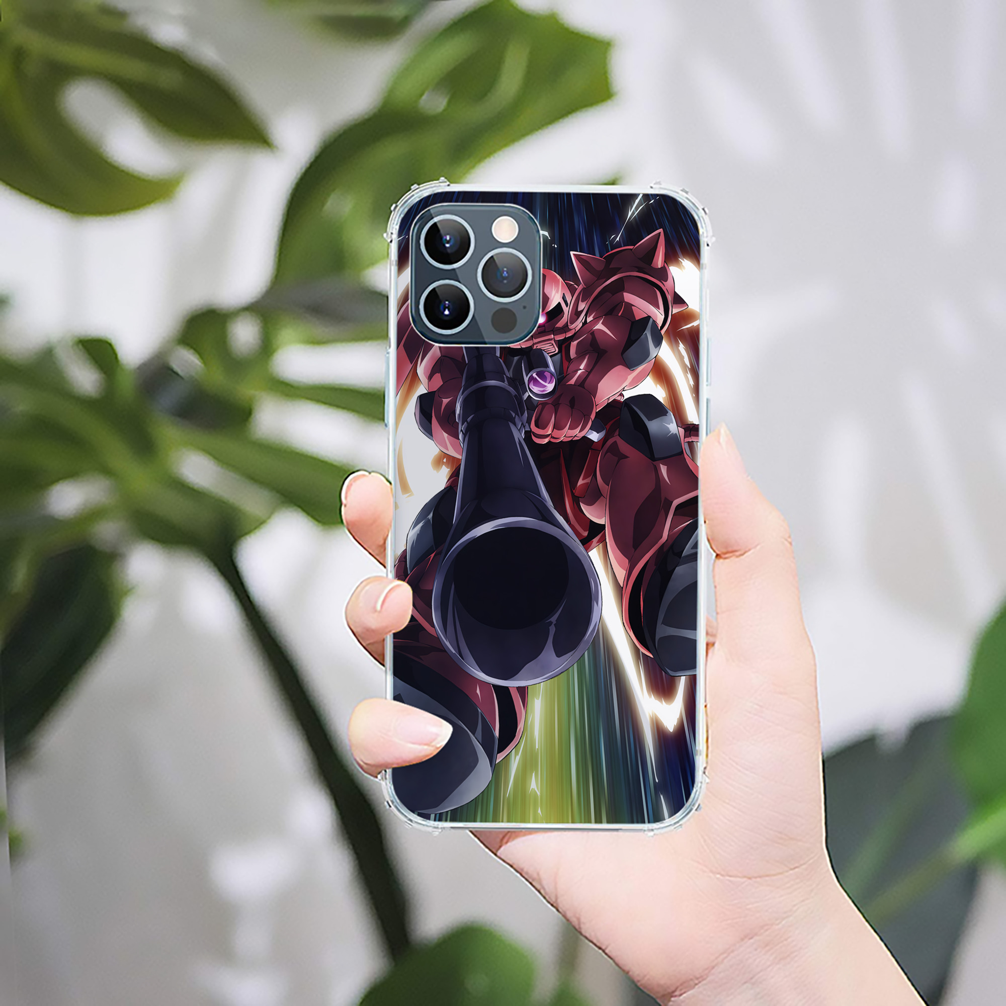 （画像用） 機動戦士ガンダム Mobile Suit Gundam 【iPhone 12シリーズ対応】透明スマホケース（クリアソフトケース）